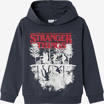 NAME IT Sweatshirt 'Stranger Things' i blå: forside