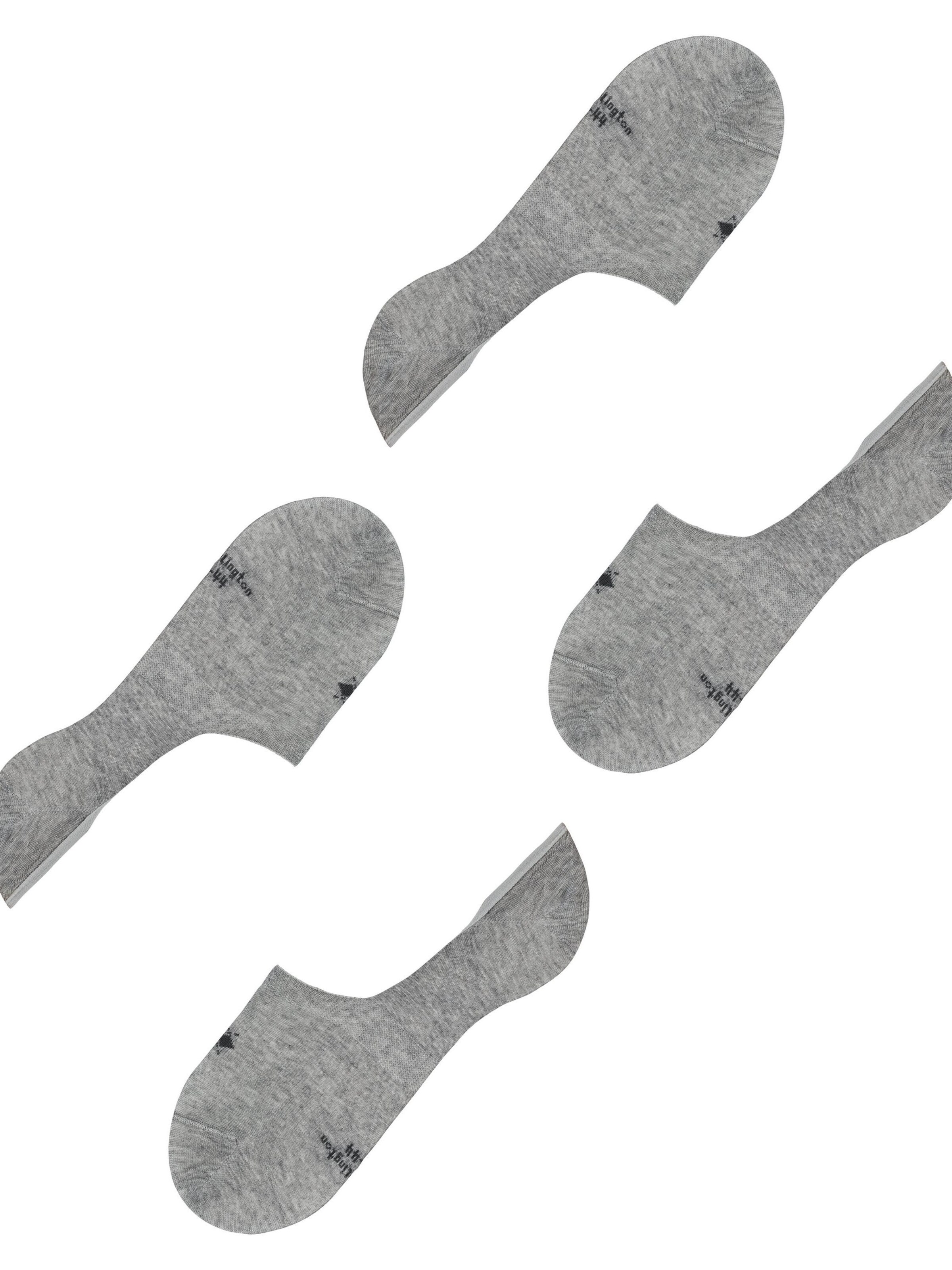 BURLINGTON Ankle Socks 'Everyday 2-Pack' in Grey