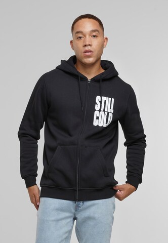 Mister Tee - Casaco em moletão 'Still Cold' em preto: frente
