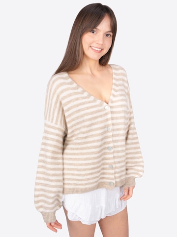 Seasons of April Knit cardigan 'Candy' in Brown