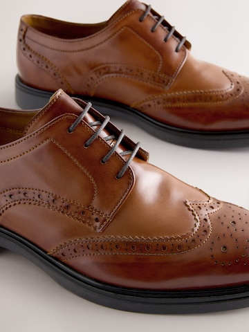 Next Обувь на шнуровке в Коричневый