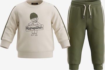 Refrigiwear Set 'Completo felpa crema-verde per neonato' in Beige: front