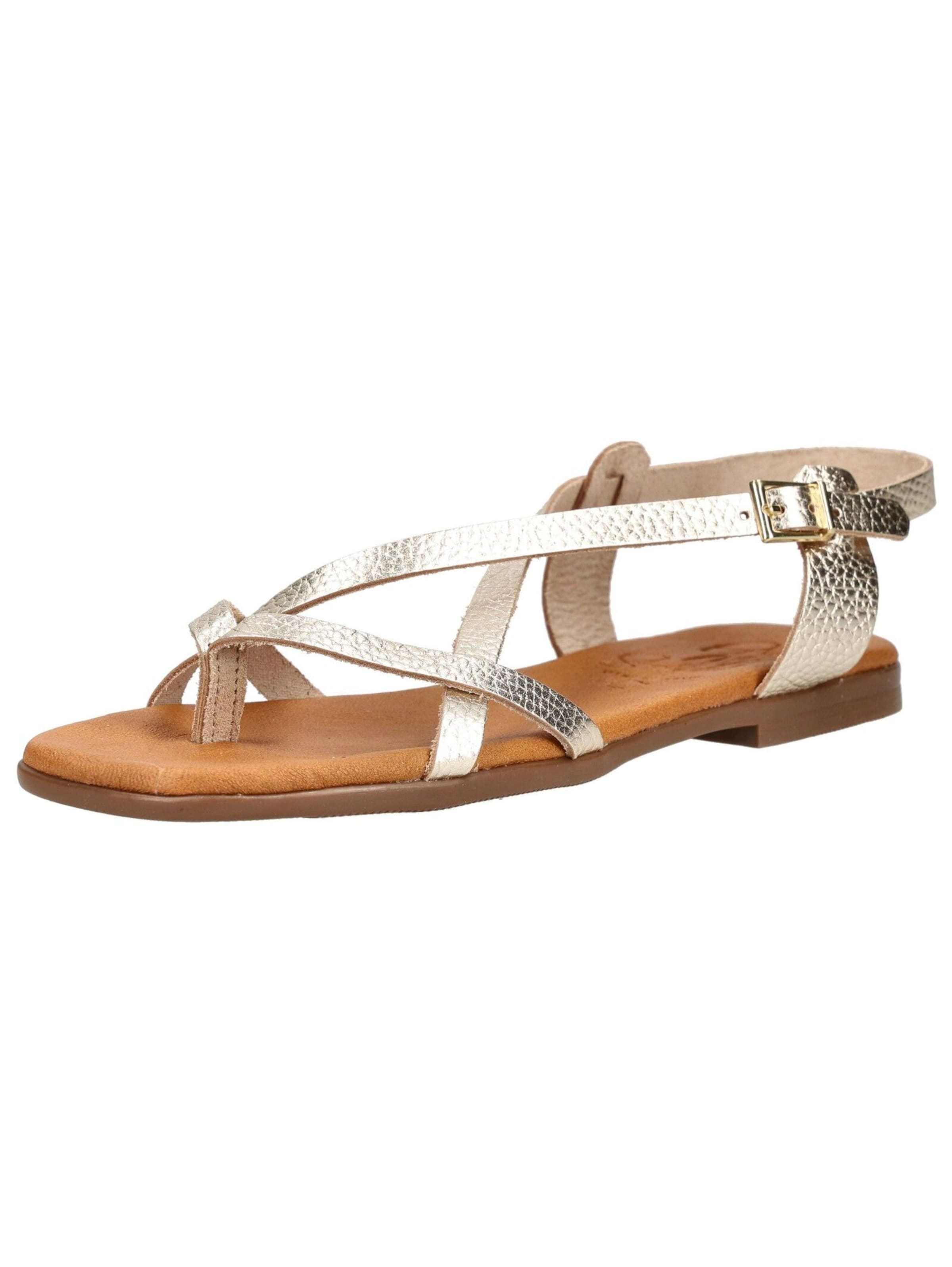 Oh! My Sandals T-bar sandals in Gold: front