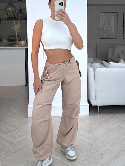 Worldclassca Cargo Pants 'Damen Cargo Hose Parachut' in 34 in Beige, Item view