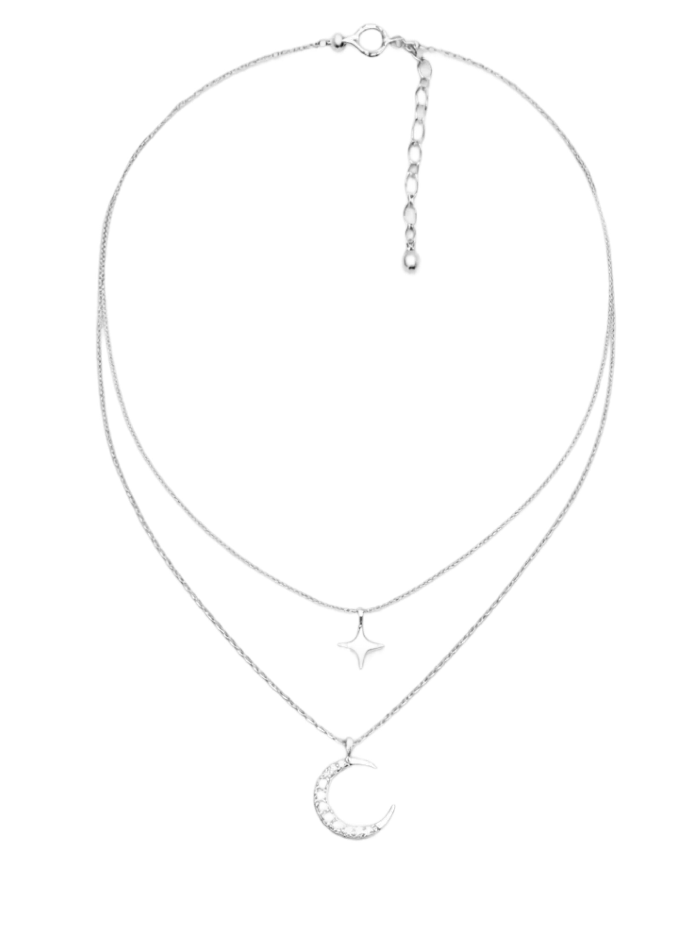 So Chic Necklace in Silver: front