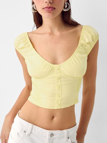 Haut Bershka en jaune