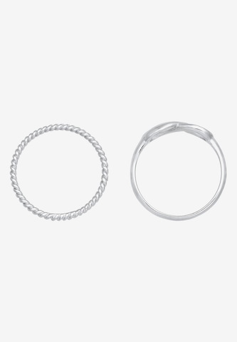 ELLI Ring Infinity, Twisted in Silber