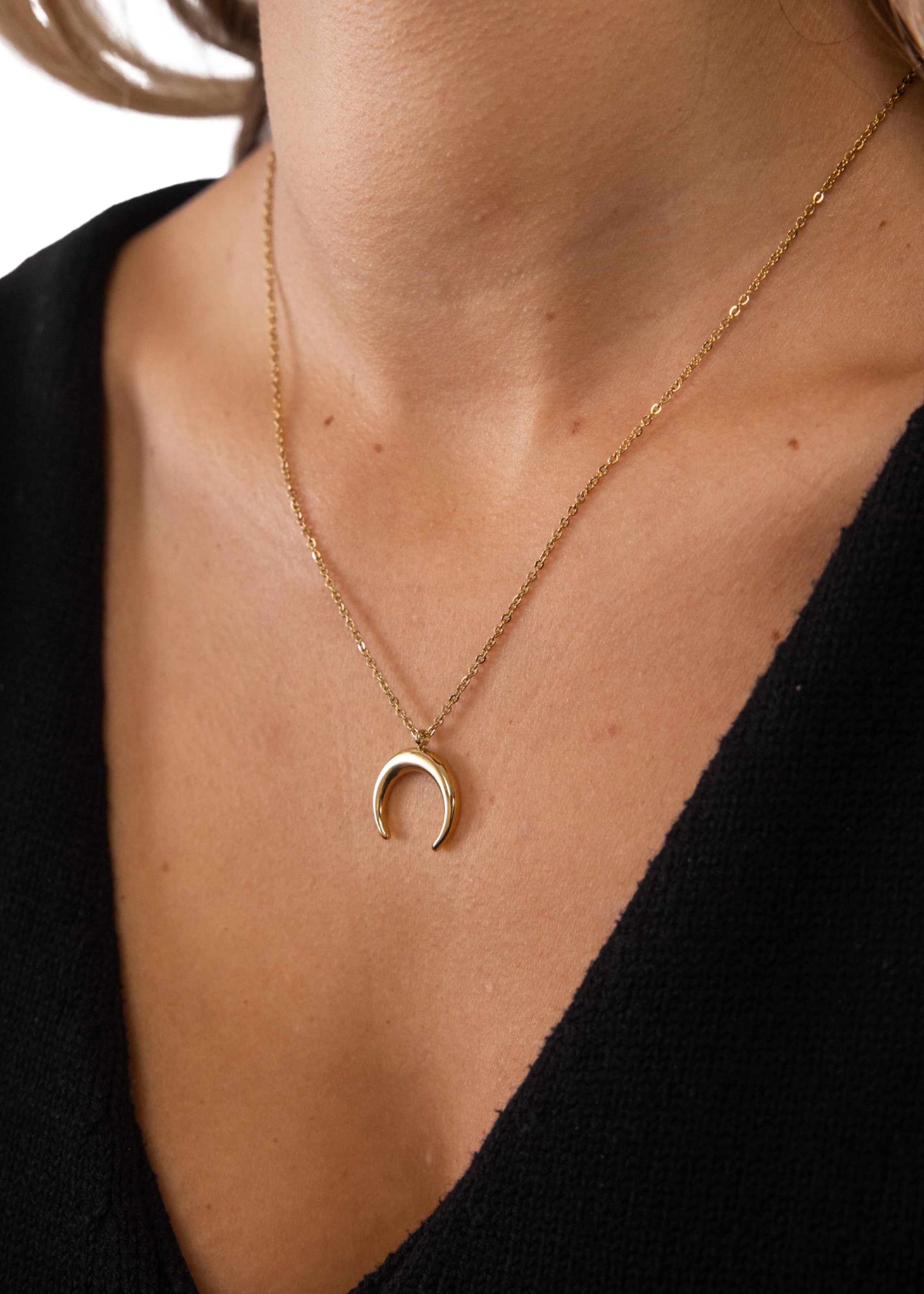 PURELEI Necklace 'Moon' in Gold
