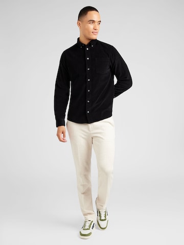 Casual Friday Regular fit Button Up Shirt 'Anton' in Black