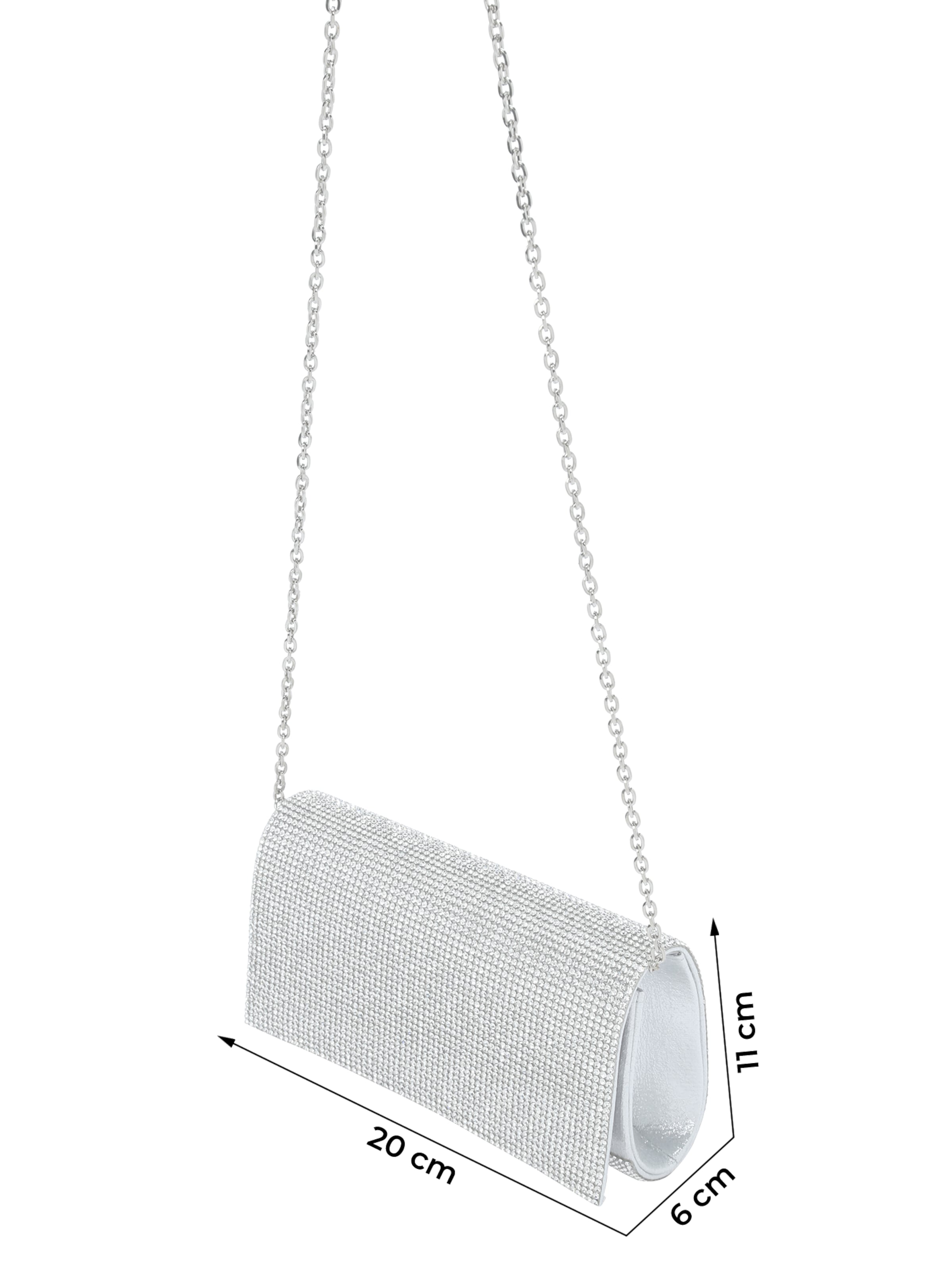 mascara - Bolso de noche en plata