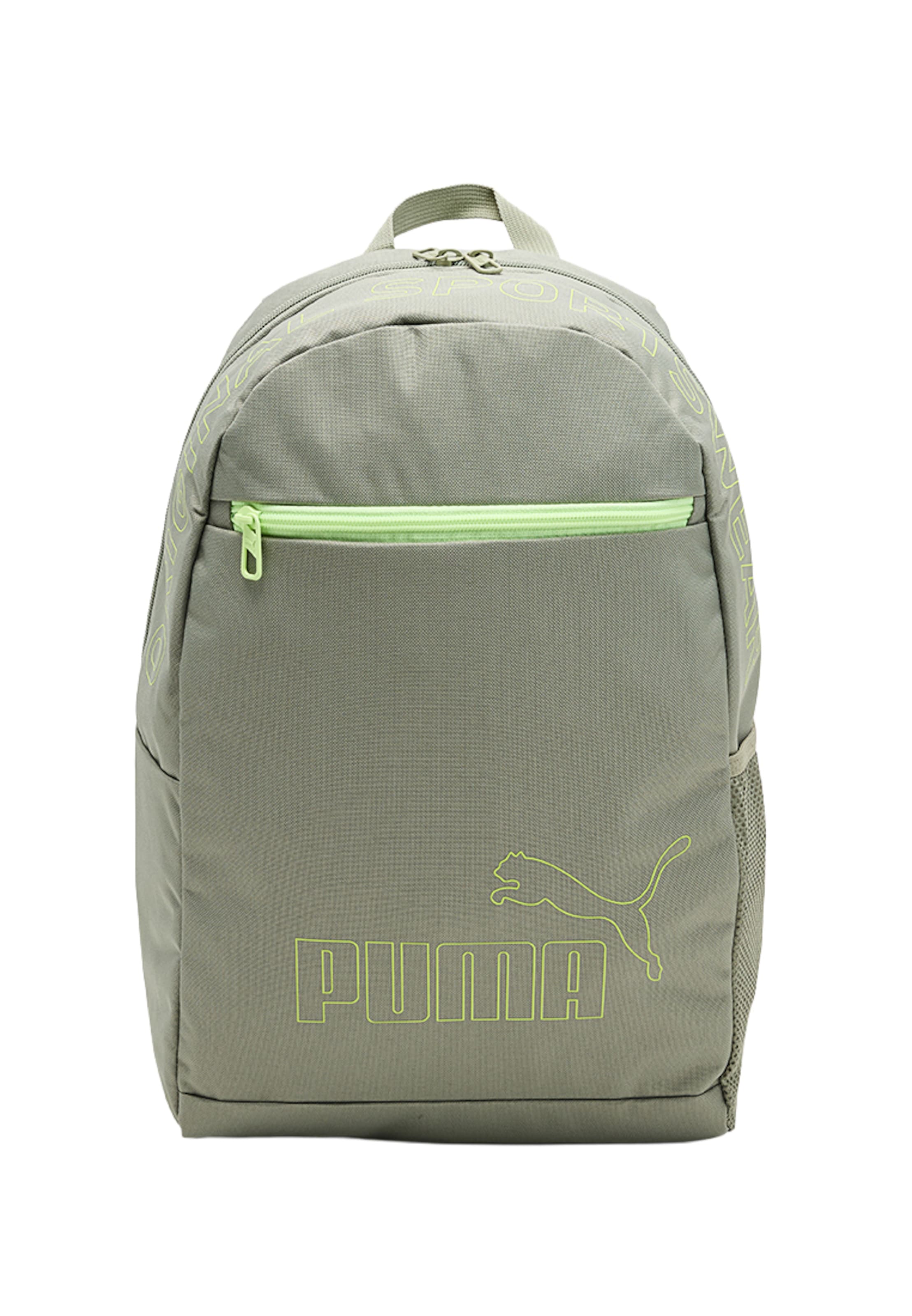 PUMA Backpack 'PHASE II' in Green: front