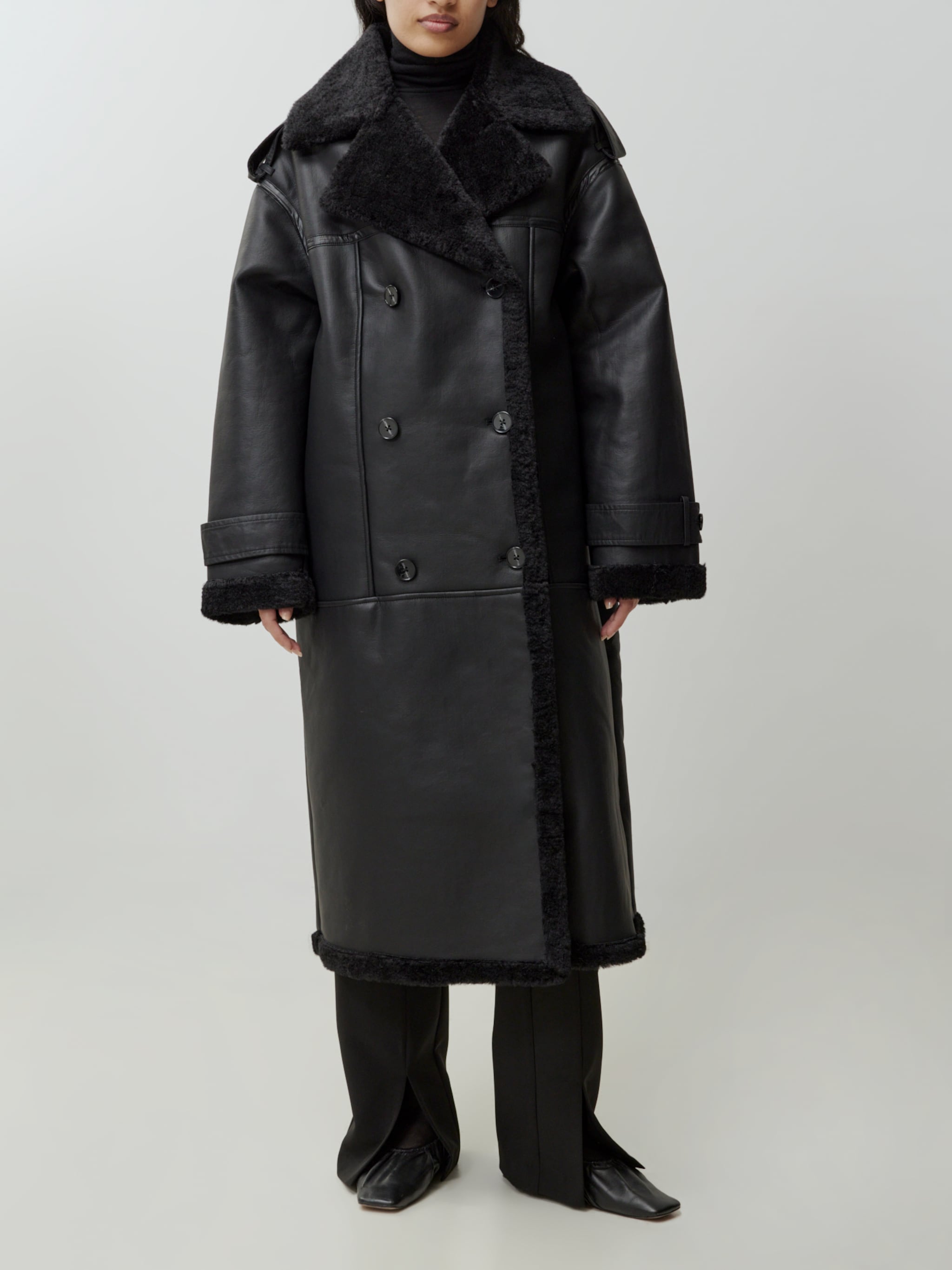 EDITED Producten Wintermantel 'Erin' Zwart