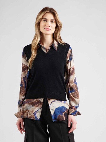 Cardigan Pure Cashmere NYC en noir : devant