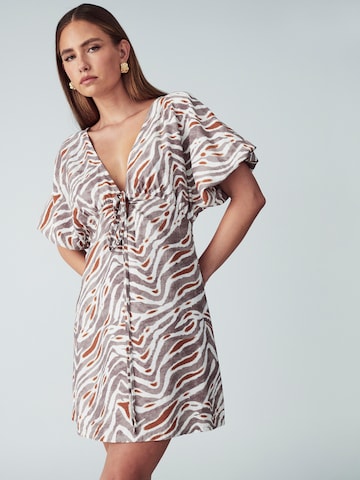 Rochie de vară 'Blossom' de la St MRLO pe bej: față