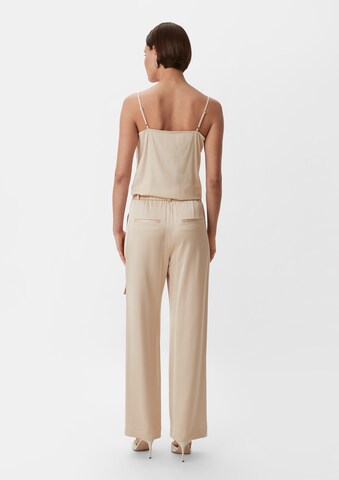 Wide Leg Pantalon cargo COMMA en beige : derrière