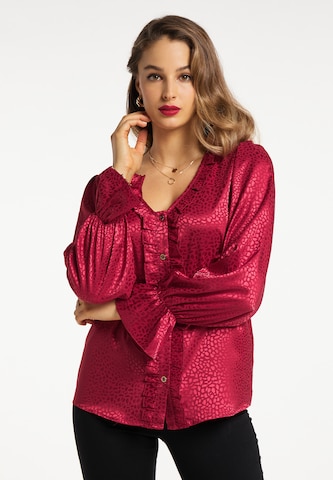 faina - Blusa en rojo: frente