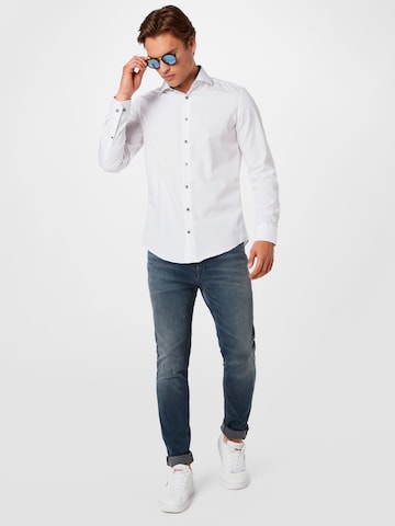 SEIDENSTICKER Slim fit Business Shirt in White