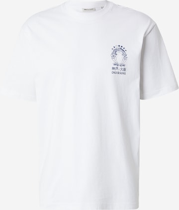 Only & Sons Paita 'ONSCHAMPI' värissä valkoinen: etupuoli
