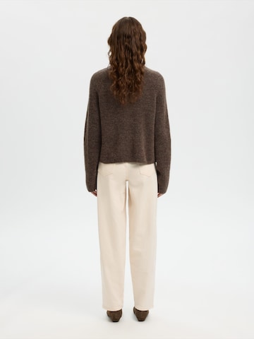 SELECTED Kardigán 'SLFSIA' - barna