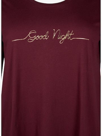 Chemise de nuit 'MALLY' Zizzi en rouge