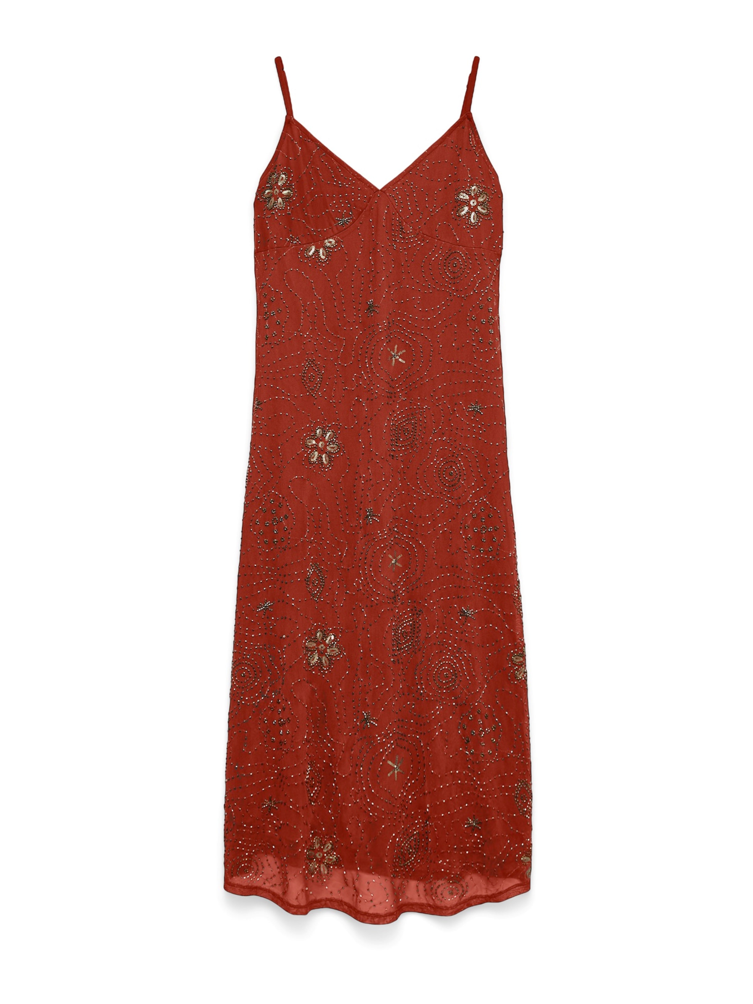 VERO MODA Cocktail Dress 'VMCara' in Brown: front