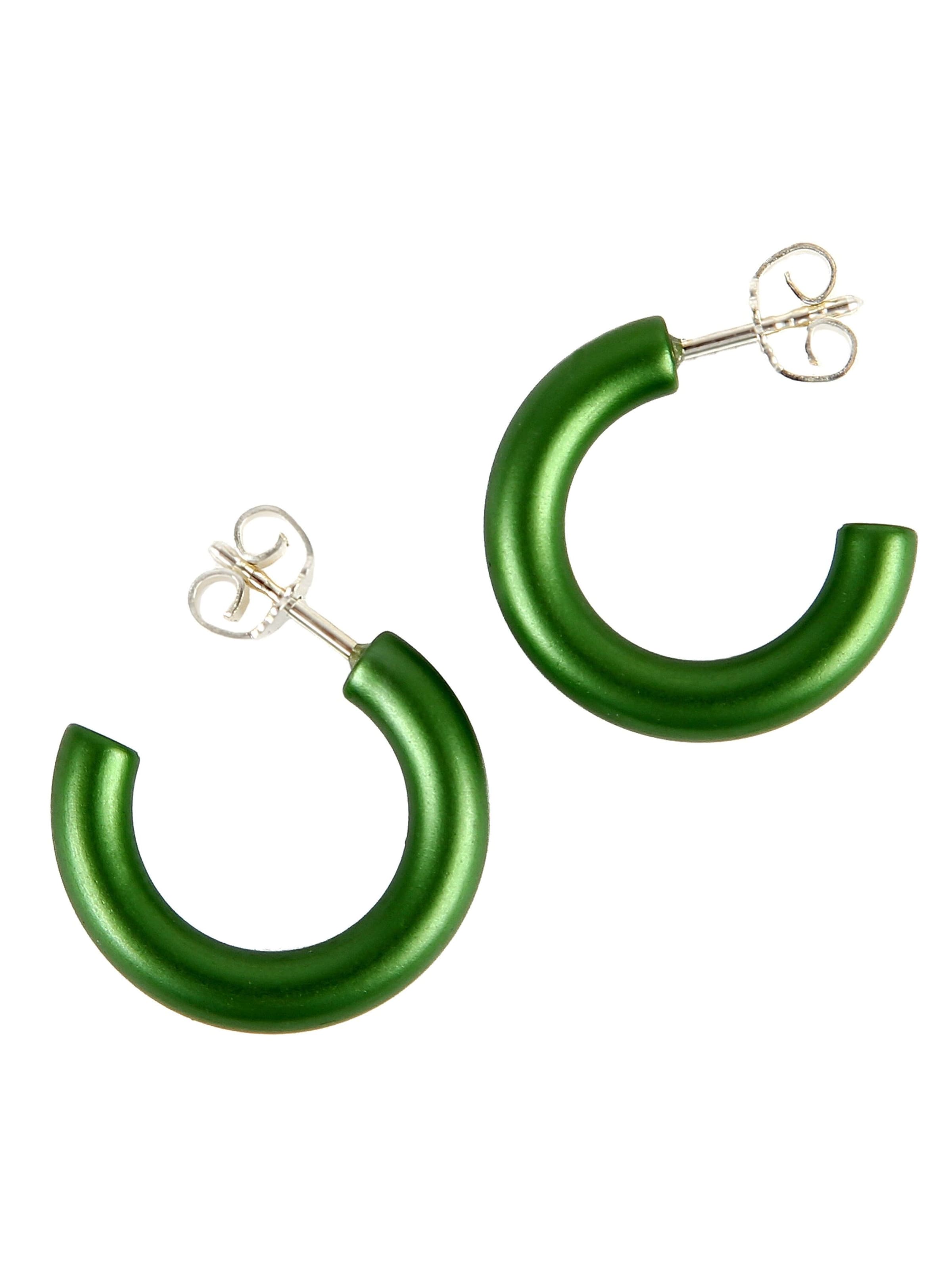 DeMarie Earrings in Green: front
