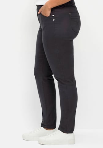 SHEEGO Skinny Broek in Grijs