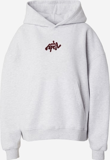 Megztinis be užsegimo 'Boyfriend' iš OH APRIL, spalva – margai pilka / burgundiško vyno spalva, Prekių apžvalga