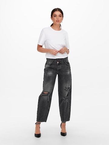 ONLY Loosefit Jeans 'JULIET' in Zwart