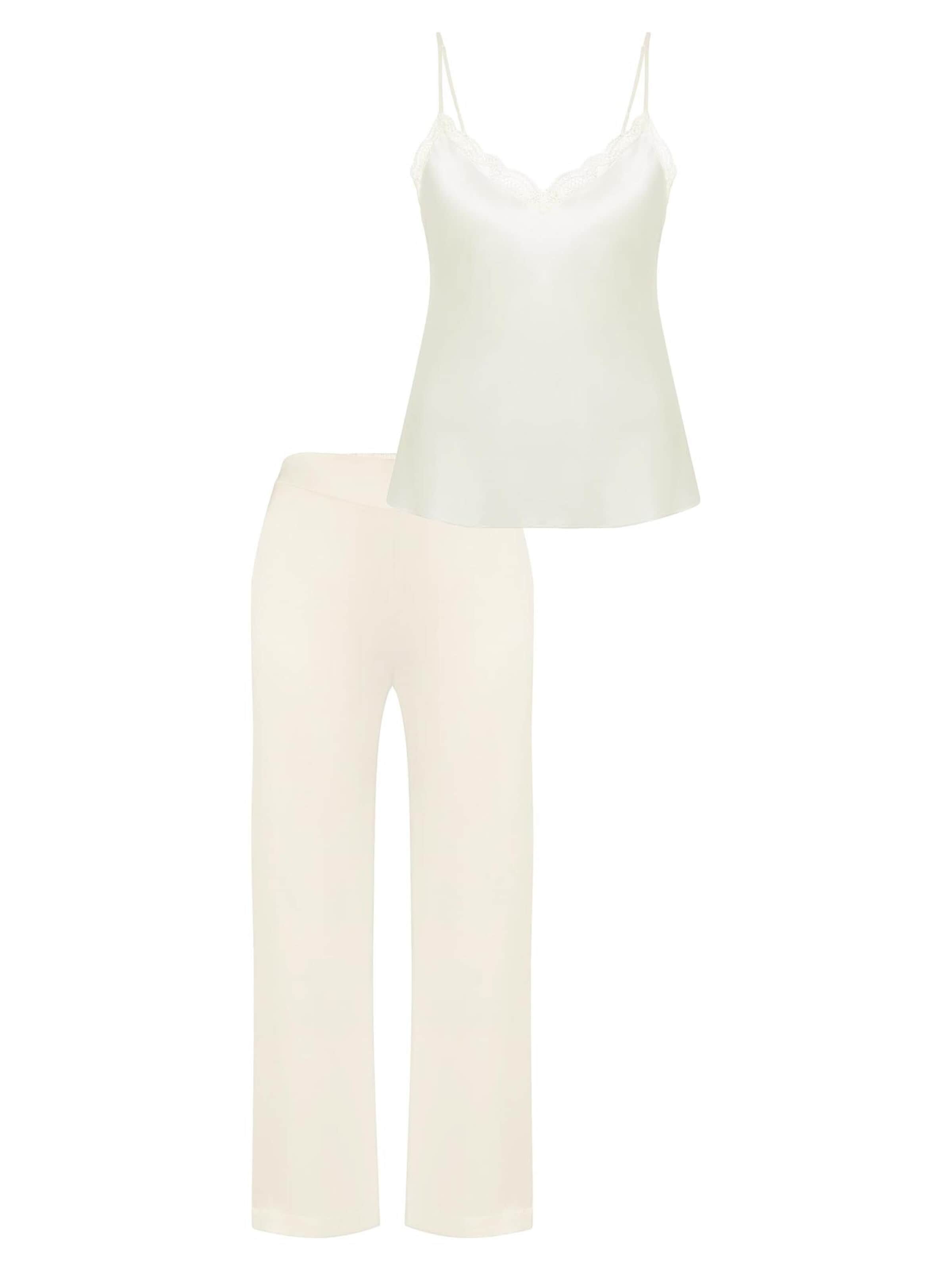 Simone Perele Pajama 'Love Me' in White: front