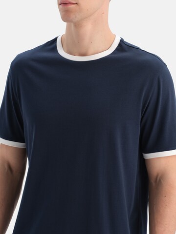 Dagi Pyjama kort in Blauw