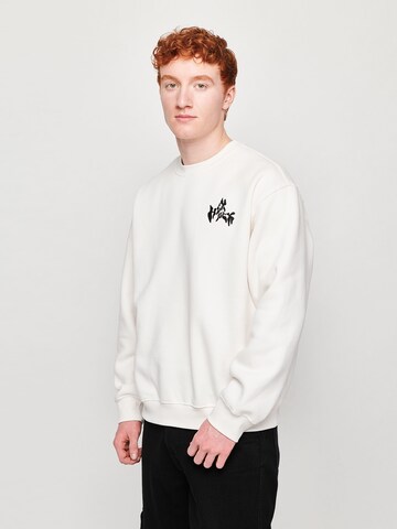 ABOUT YOU x StayKid Sweatshirt 'BLOCKSBERG' i hvid: forside