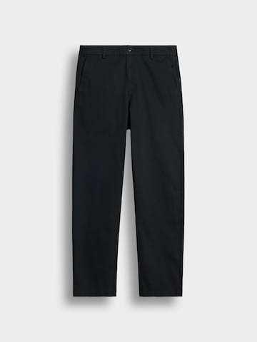 Burocs Regular Chino Pants in Black: front