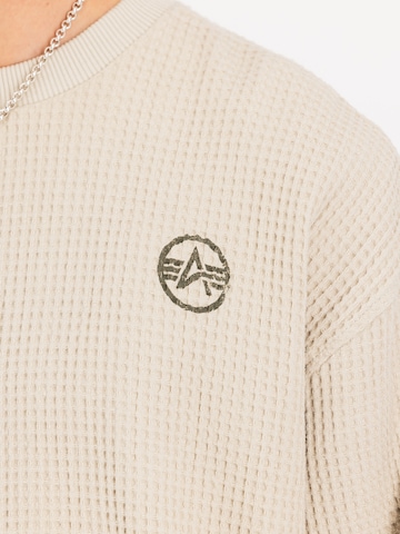 ALPHA INDUSTRIES Sweatshirt in Beige