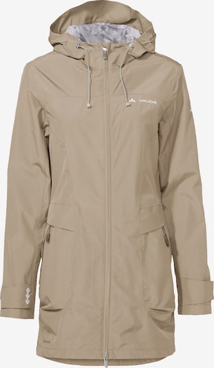 VAUDE Outdoorjas ' W Skomer PR II ' in de kleur Lichtbeige / Wit, Productweergave