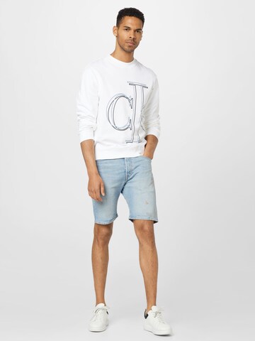 Calvin Klein Jeans Sweatshirt in Wit