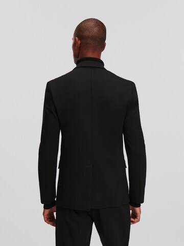 juoda Karl Lagerfeld Standartinis modelis Klasikinis švarkas