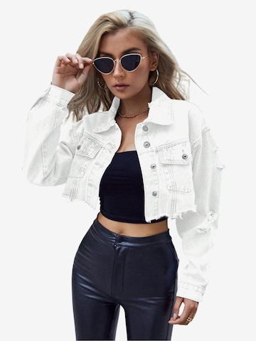 Magicshe Between-Season Jacket in White: front