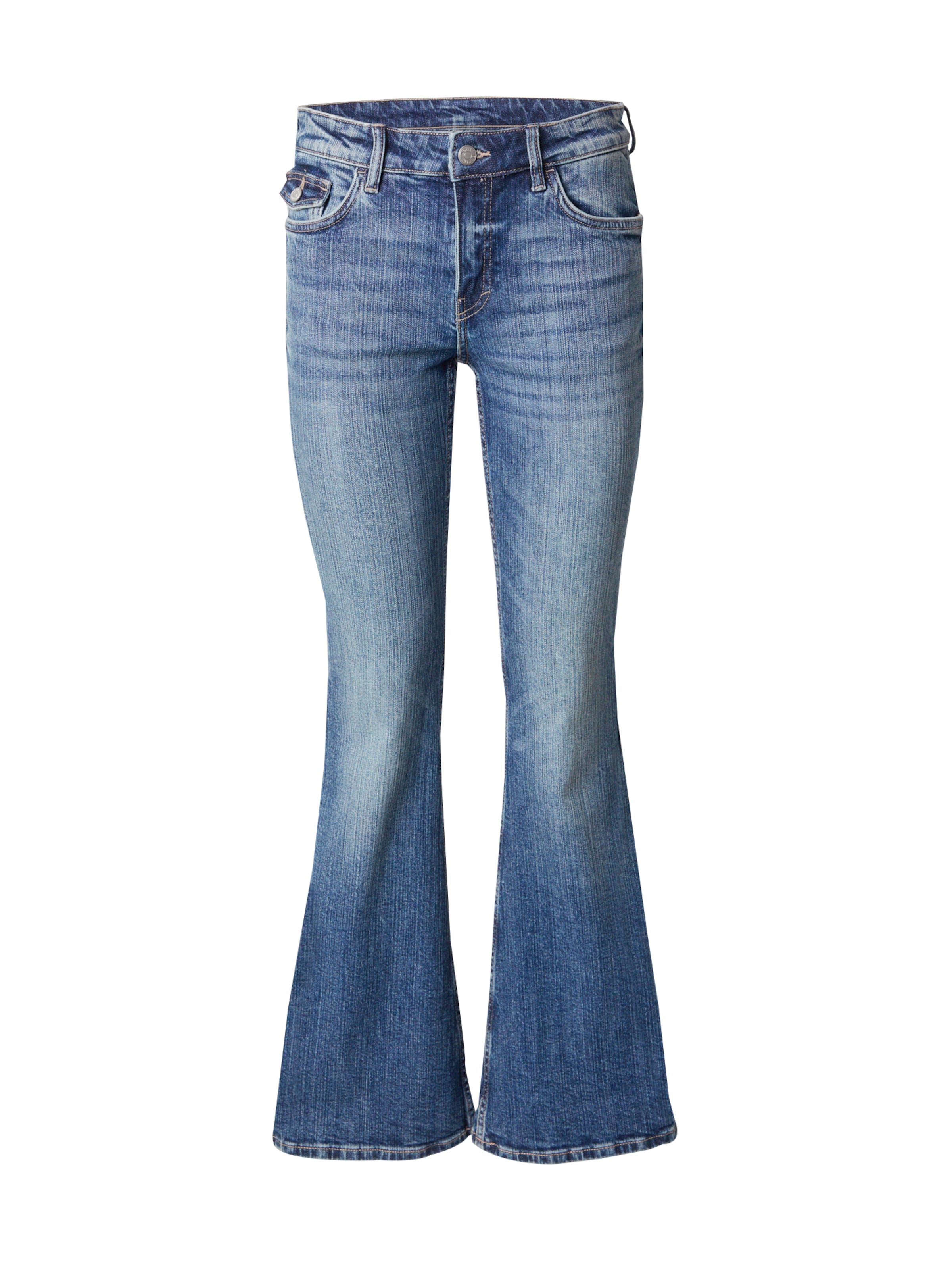 évasé Jean Monki en bleu : devant