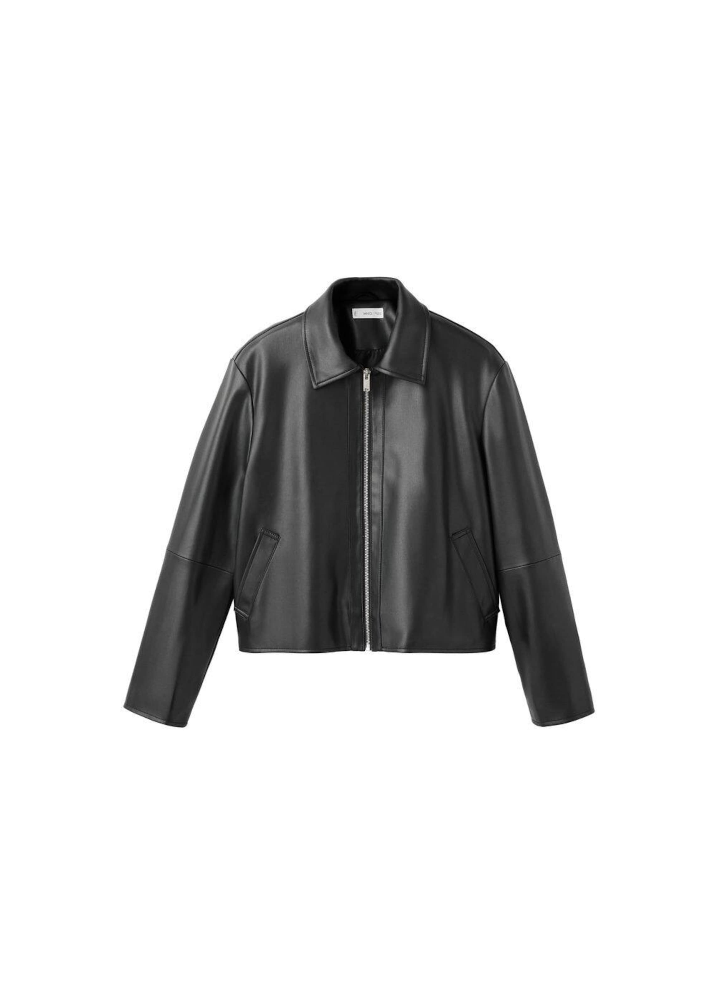 MANGO TEEN Between-Season Jacket 'Polib' in Black: front