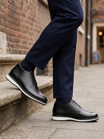 ALLTHEMEN Schnürschuh 'Schutz'‌‌‌‌‌‌‌‌ in Schwarz