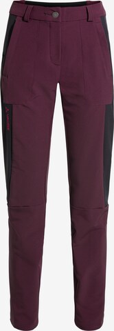 VAUDE Outdoor Pants 'Elope' in Purple: front