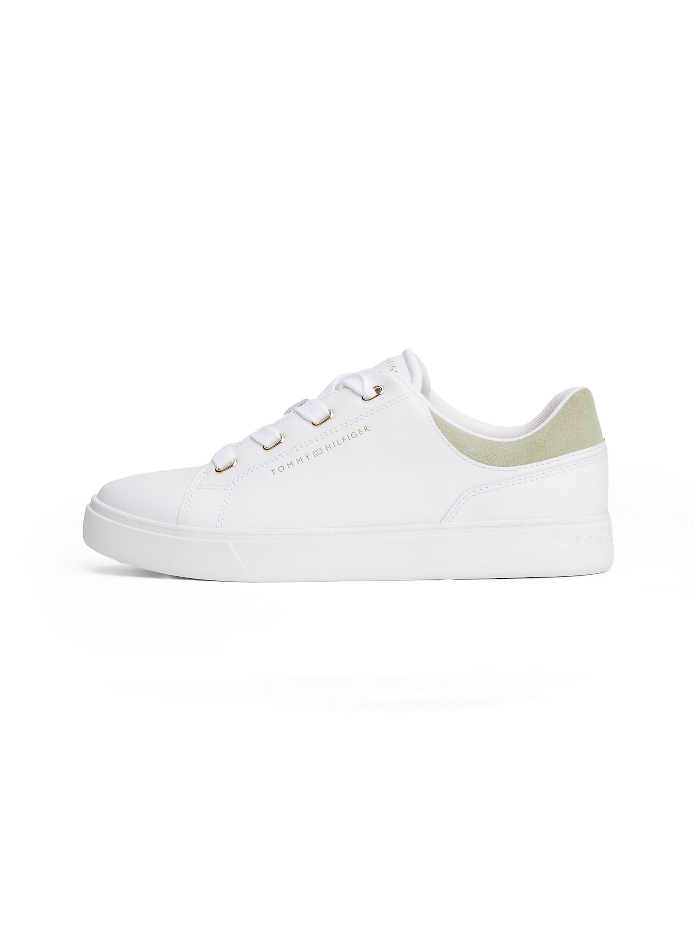 Baskets basses TOMMY HILFIGER en blanc : devant