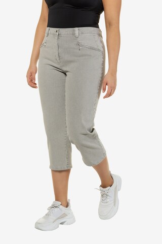 Ulla Popken Regular Pants 'Mony' in Grey: front