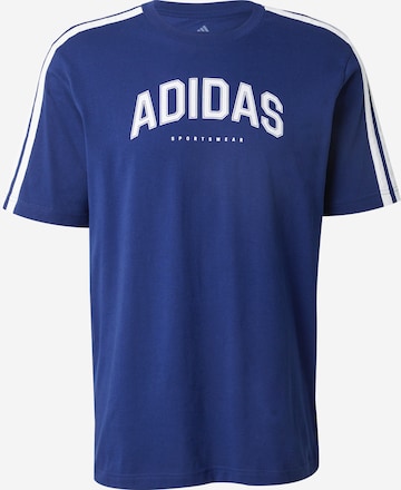 mėlyna ADIDAS SPORTSWEAR Sportiniai marškinėliai 'Colleg': priekis