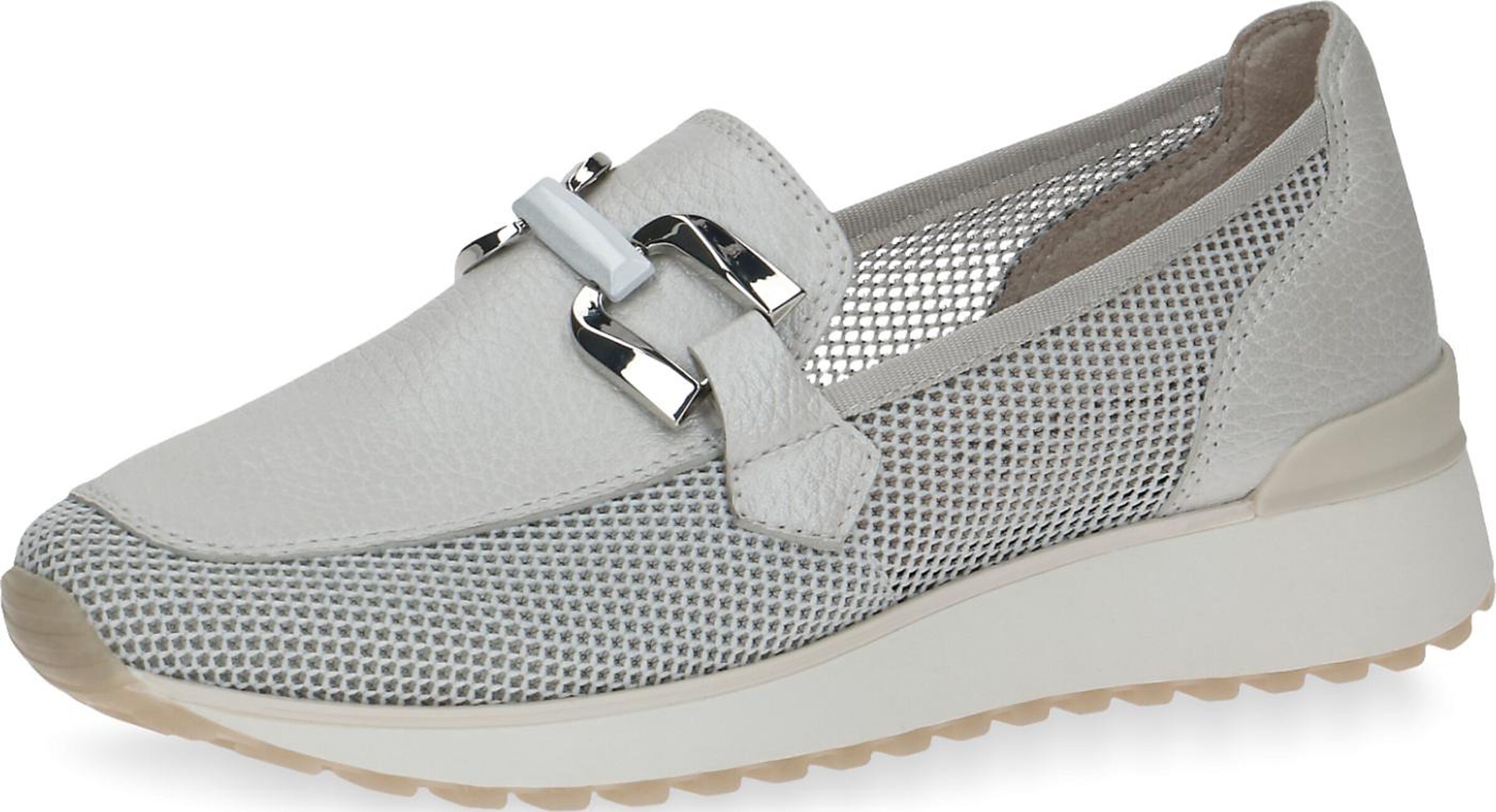 CAPRICE Classic Flats in Grey: front