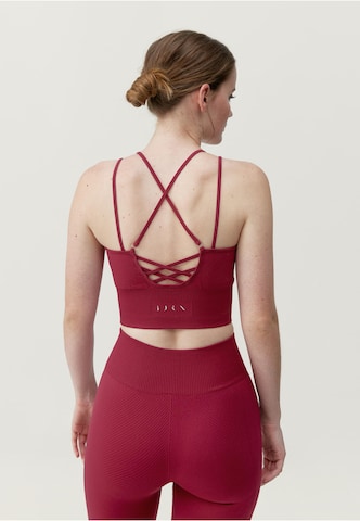 Born Living Yoga Bustier Sport bh 'India' in Rood