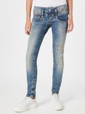 Herrlicher Skinny Jeans 'Pitch' in Blue: front