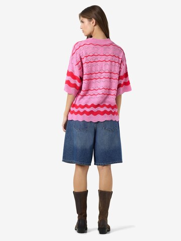Cardigan Noisy may en rose
