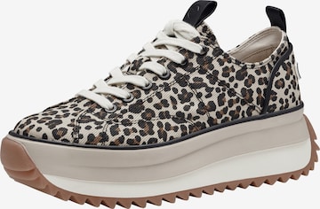 Baskets basses Tamaris en marron : devant